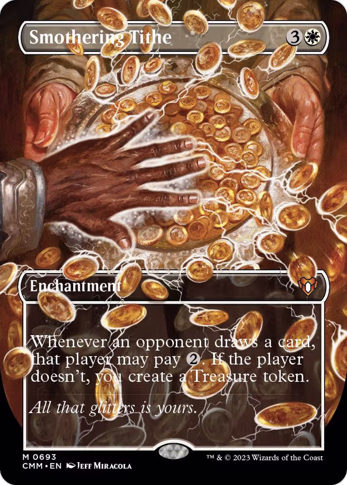 Smothering Tithe (Borderless) (693), Commander Masters — Magic card price