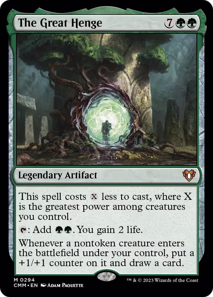 The Great Henge (294), Commander Masters — Magic card price