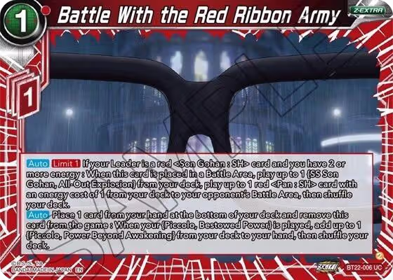 Battle With the Red Ribbon Army (BT22-006), Critical Blow — DB Super card price