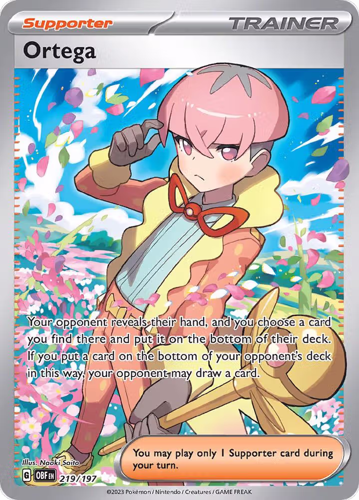 Ortega - 219/197 (219/197), Obsidian Flames — Pokémon card price