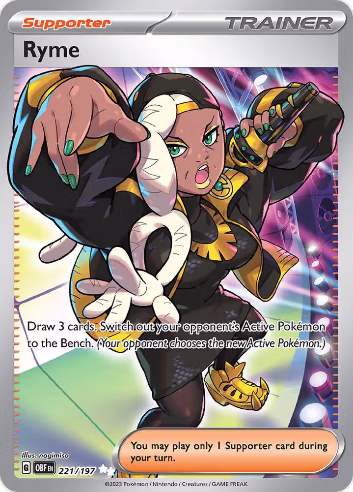 Ryme - 221/197 (221/197), Obsidian Flames — Pokémon card price