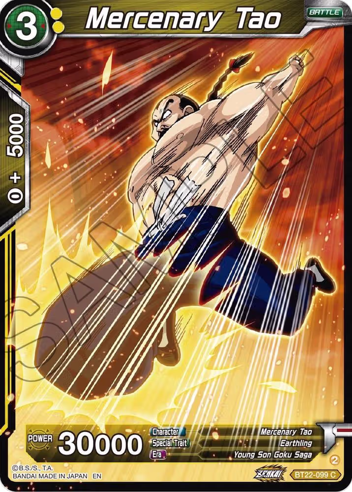 Mercenary Tao (BT22-099), Critical Blow — DB Super card price