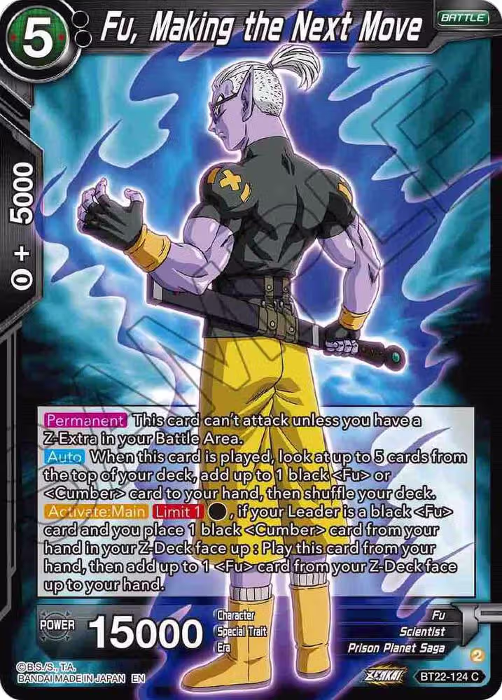 Fu, Making the Next Move (BT22-124), Critical Blow — DB Super card price