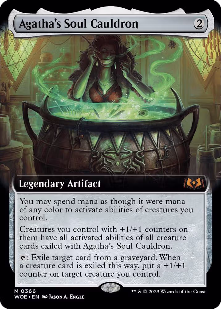 Agatha's Soul Cauldron (Extended Art) (366), Wilds of Eldraine — Magic card price