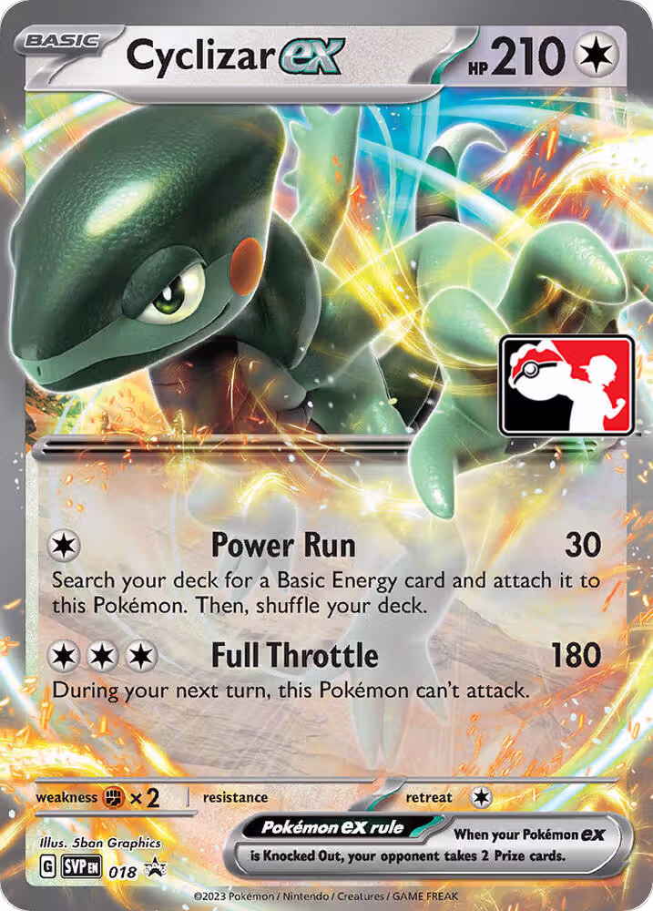 Cyclizar ex - 018 (018), Prize Pack Series Cards — Pokémon card price