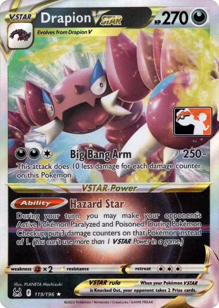 Drapion VSTAR - 119/196 (119/196), Prize Pack Series Cards — Pokémon card price