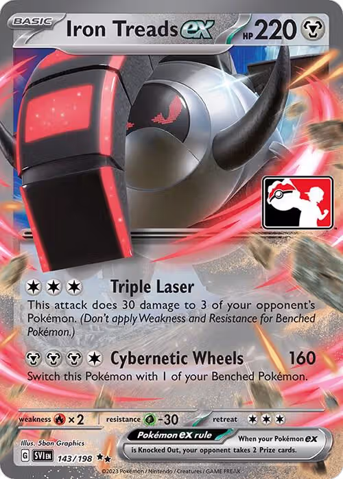 Iron Treads ex - 143/198 (143/198), Prize Pack Series Cards — Pokémon card price