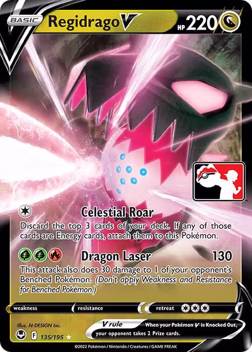 Regidrago V - 135/195 (135/195), Prize Pack Series Cards — Pokémon card price