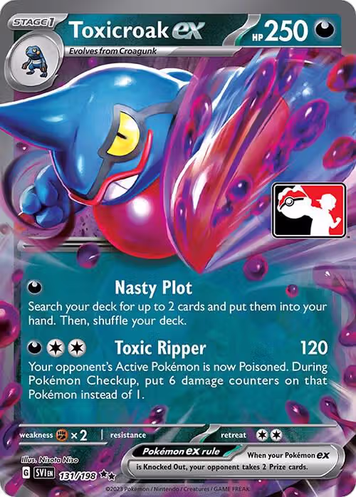 Toxicroak ex - 131/198 (131/198), Prize Pack Series Cards — Pokémon card price