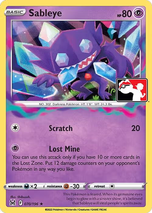 Sableye - 070/196 (070/196), Prize Pack Series Cards — Pokémon card price