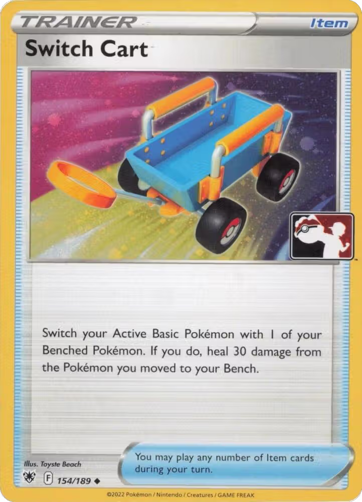 Switch Cart - 154/189 (Cosmos Holo) (154/189), Prize Pack Series Cards — Pokémon card price