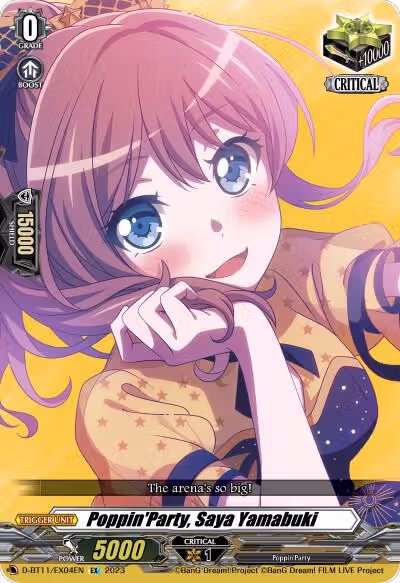 Poppin'Party, Saya Yamabuki (D-BT11/EX04EN), D-BT11: Clash of the Heroes — Vanguard card price