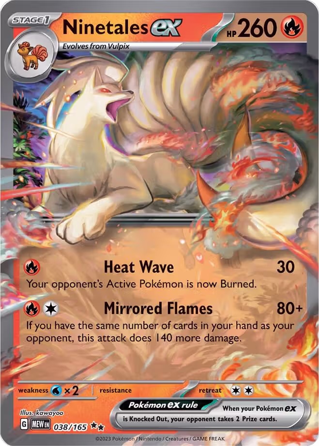 Ninetales ex - 038/165 (038/165), Scarlet & Violet 151 — Pokémon card price