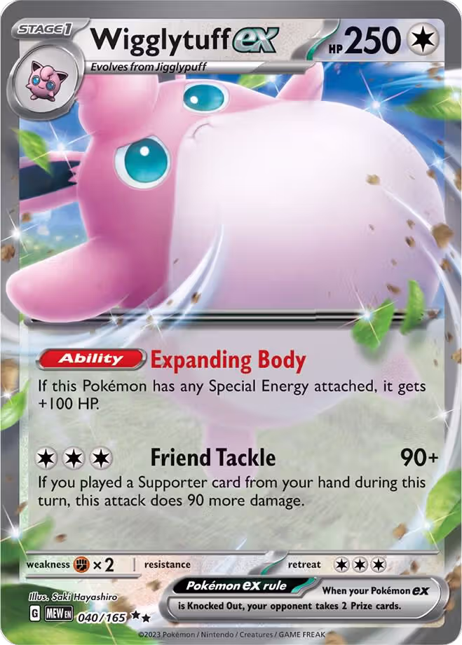 Wigglytuff ex - 040/165 (040/165), Scarlet & Violet 151 — Pokémon card price