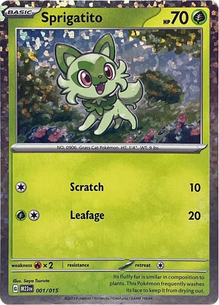Sprigatito (001/015), McDonald's Promos 2023 — Pokémon card price