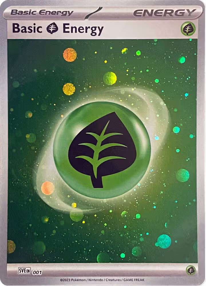Basic Grass Energy (Cosmos Holo) (001), Scarlet & Violet Energies — Pokémon card price