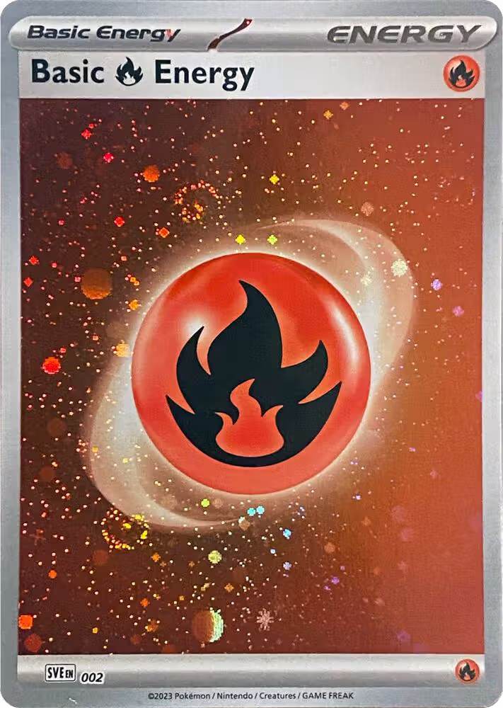 Basic Fire Energy (Cosmos Holo) (002), Scarlet & Violet Energies — Pokémon card price