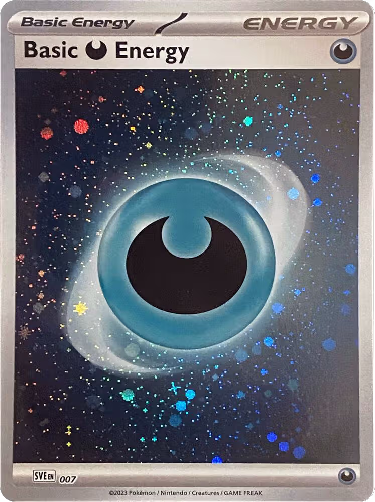 Basic Darkness Energy (Cosmos Holo) (007), Scarlet & Violet Energies — Pokémon card price