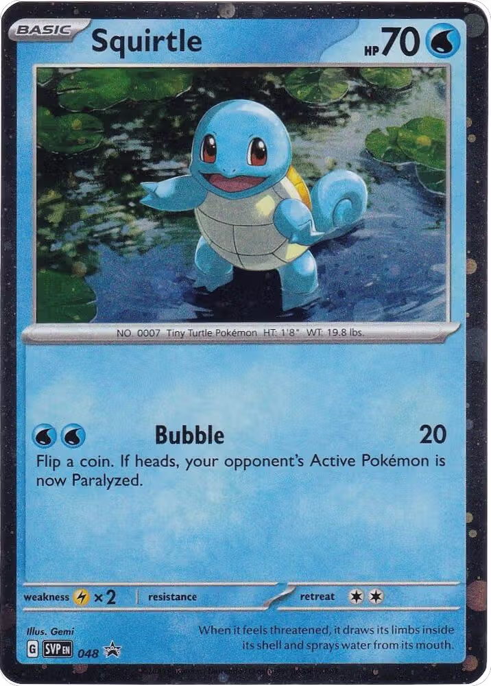 Squirtle - 048 (Cosmos Holo) (048), Scarlet & Violet Promo Cards — Pokémon card price