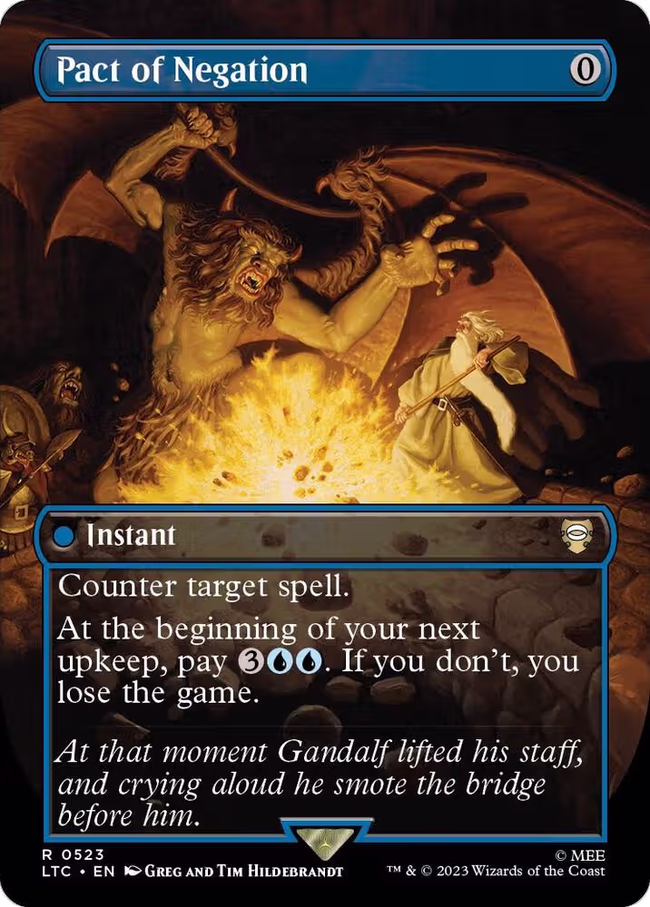 Pact of Negation (Borderless) (523), Commander: The Lord of the Rings: Tales of Middle-earth — Magic card price