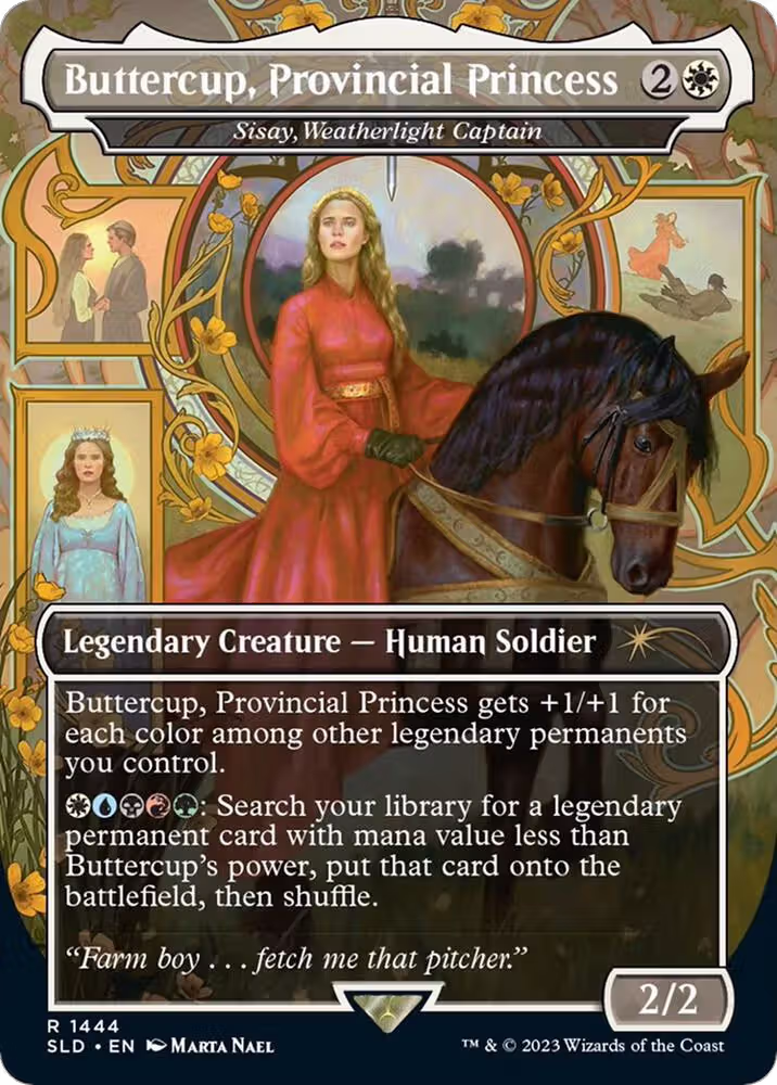 Buttercup, Provincial Princess - Sisay, Weatherlight Captain (1444), Secret Lair Drop Series — Magic card price