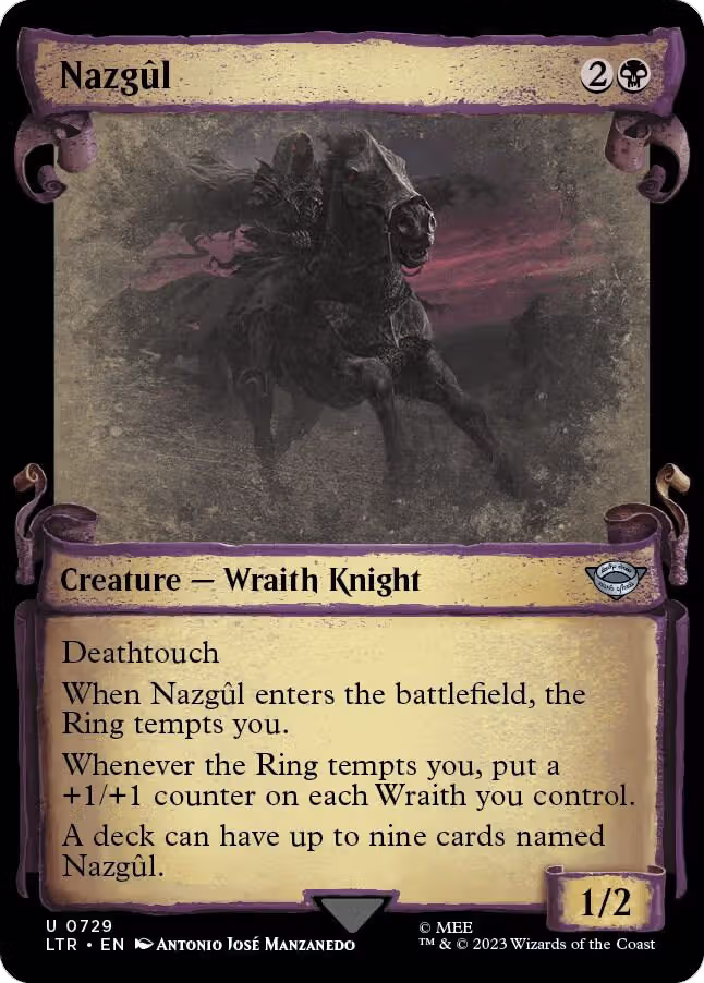 Nazgul (0729) (Showcase Scrolls) (729), Universes Beyond: The Lord of the Rings: Tales of Middle-earth — Magic card price