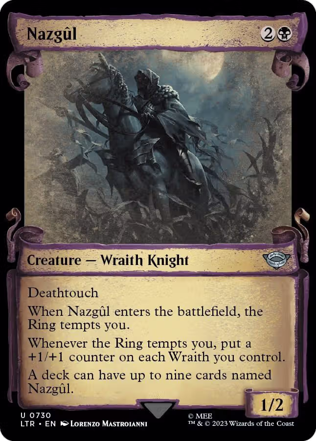 Nazgul (0730) (Showcase Scrolls) (730), Universes Beyond: The Lord of the Rings: Tales of Middle-earth — Magic card price