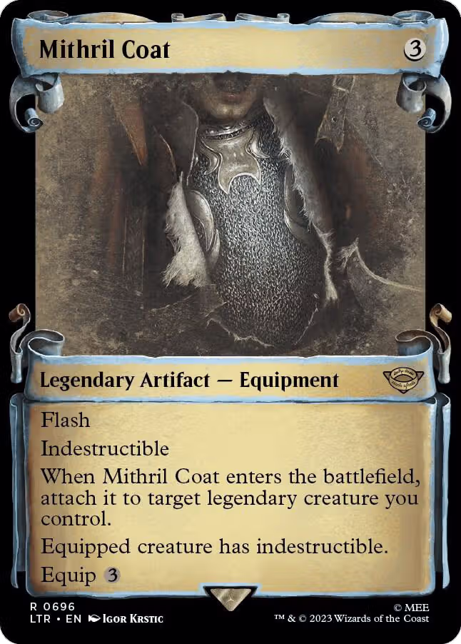 Mithril Coat (Showcase Scrolls) (696), Universes Beyond: The Lord of the Rings: Tales of Middle-earth — Magic card price