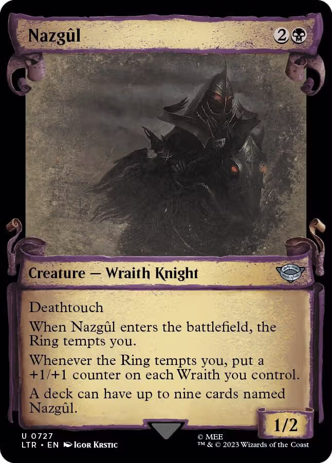 Nazgul (0727) (Showcase Scrolls) (727), Universes Beyond: The Lord of the Rings: Tales of Middle-earth — Magic card price