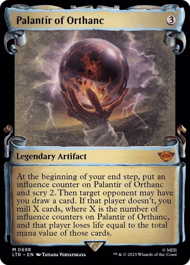 Palantir of Orthanc (Showcase Scrolls) (698), Universes Beyond: The Lord of the Rings: Tales of Middle-earth — Magic card price