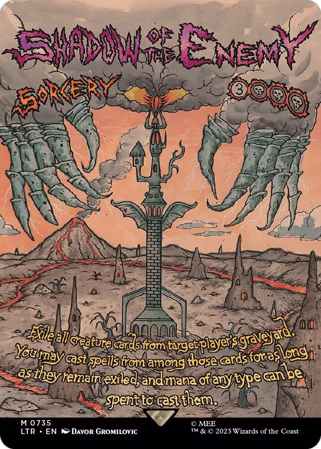 Shadow of the Enemy (Borderless Poster) (735), Universes Beyond: The Lord of the Rings: Tales of Middle-earth — Magic card price