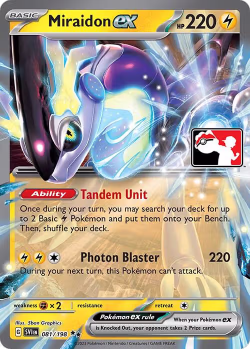 Miraidon ex - 081/198 (081/198), Prize Pack Series Cards — Pokémon card price