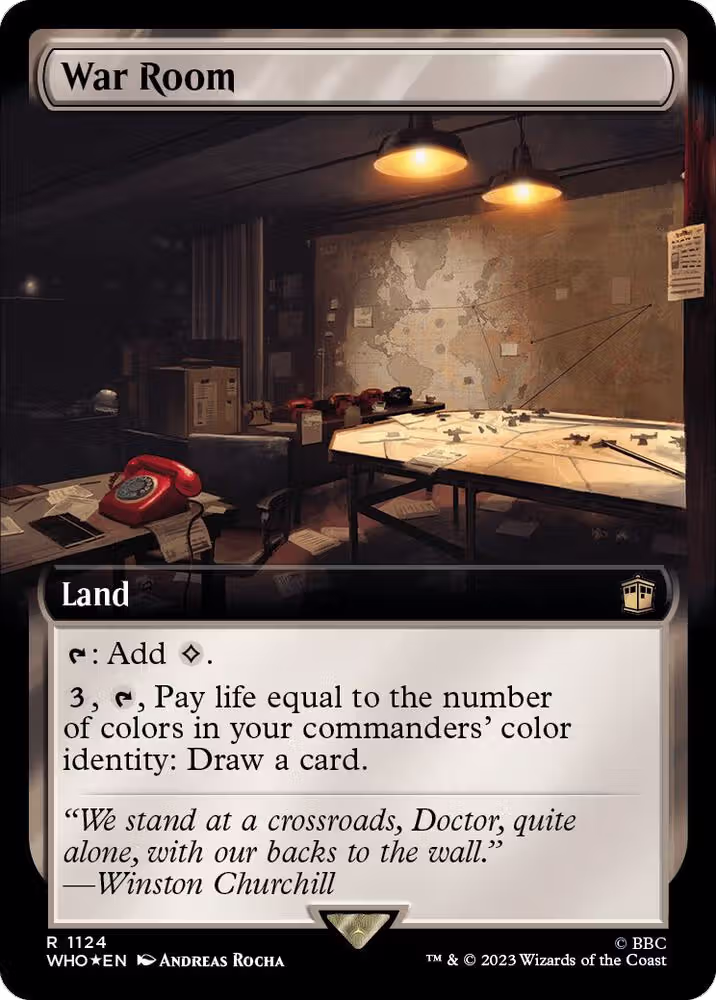 War Room (Extended Art) (Surge Foil) (1124), Universes Beyond: Doctor Who — Magic card price