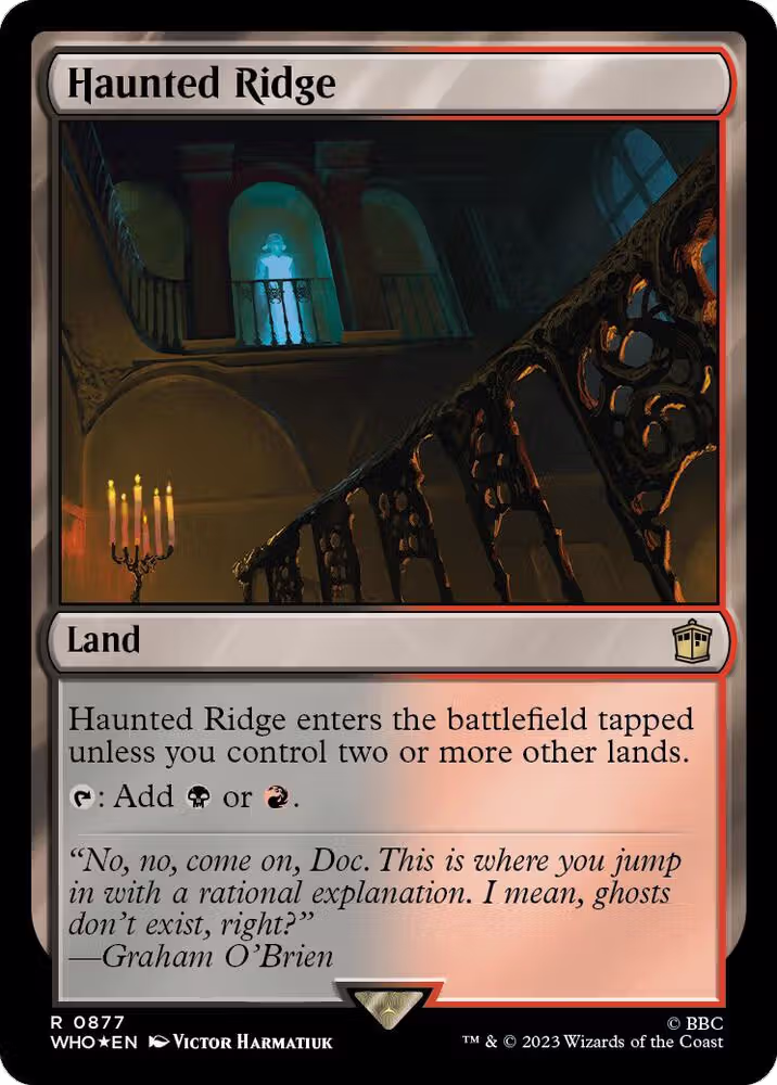 Haunted Ridge (Surge Foil) (877), Universes Beyond: Doctor Who — Magic card price