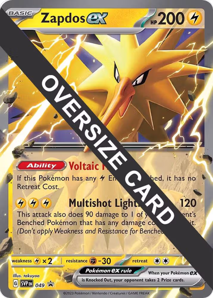 Zapdos ex - 049 (049), Jumbo Cards — Pokémon card price