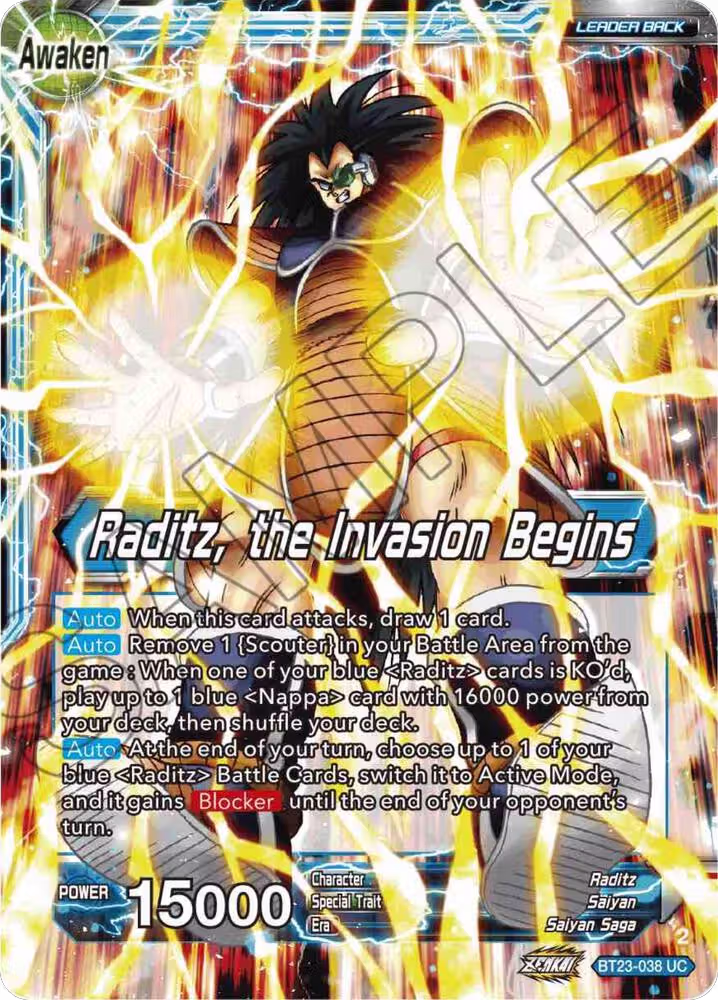 Raditz // Raditz, the Invasion Begins (BT23-038), Perfect Combination — DB Super card price