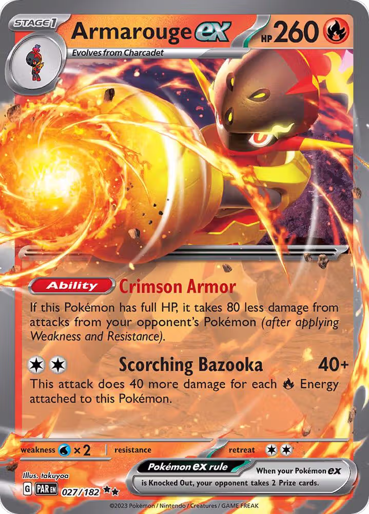 Armarouge ex (027/182), Paradox Rift — Pokémon card price