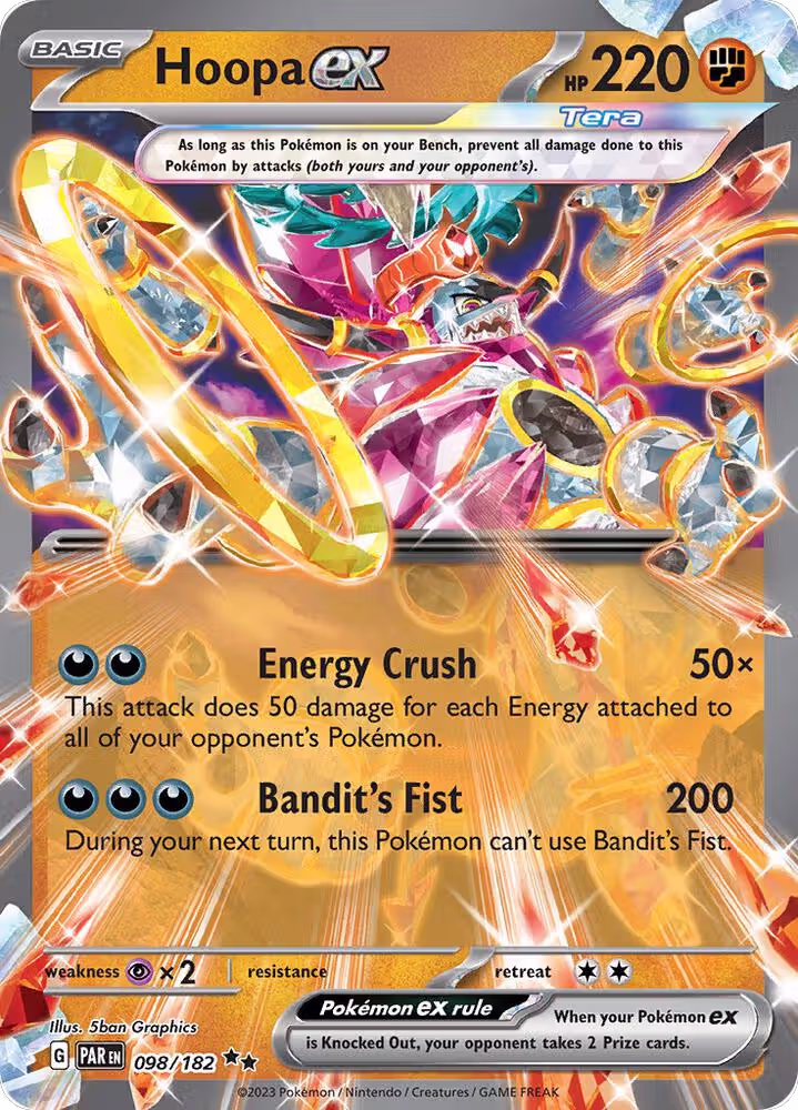Hoopa ex (098/182), Paradox Rift — Pokémon card price