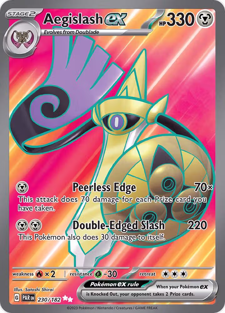 Aegislash ex - 230/182 (230/182), Paradox Rift — Pokémon card price