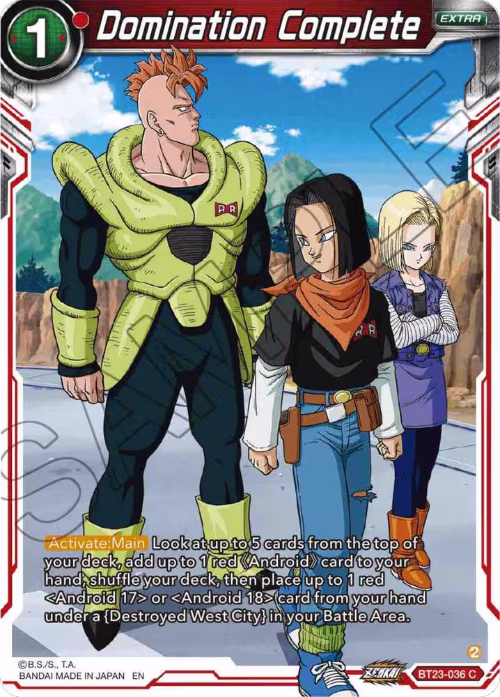 Domination Complete (BT23-036), Perfect Combination — DB Super card price