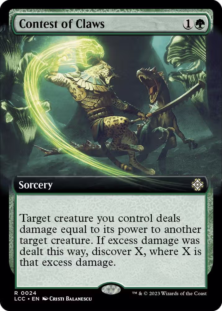 Contest of Claws (Extended Art) (24), Commander: The Lost Caverns of Ixalan — Magic card price