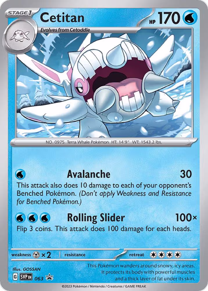 Cetitan - 063 (063), Scarlet & Violet Promo Cards — Pokémon card price