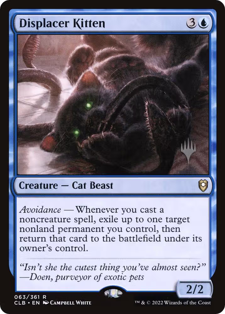 Displacer Kitten (63), Promo Pack: The Lost Caverns of Ixalan — Magic card price
