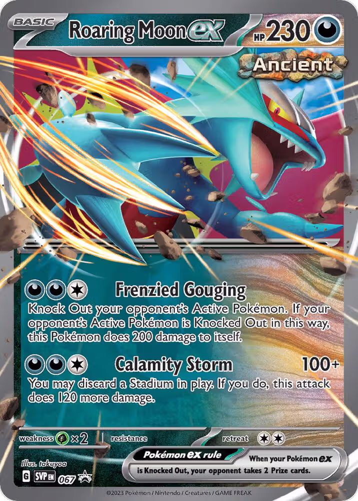 Roaring Moon ex - 067 (067), Scarlet & Violet Promo Cards — Pokémon card price