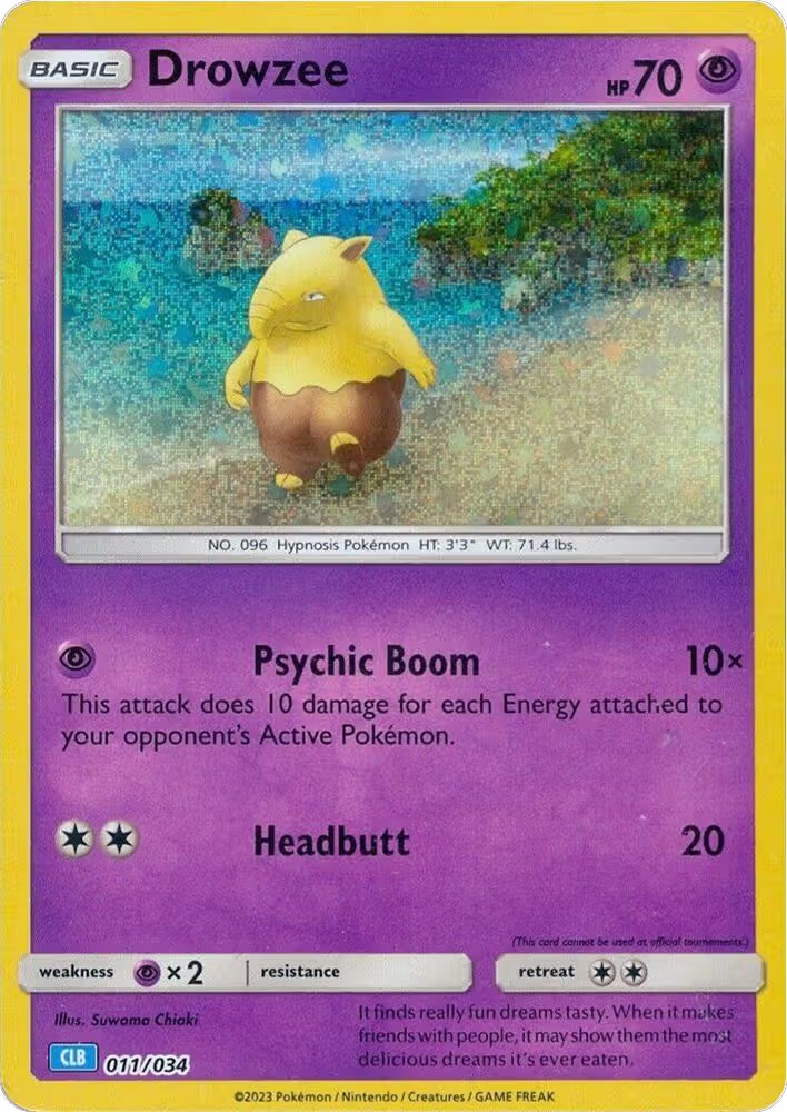 Drowzee (011/034), Trading Card Game Classic — Pokémon card price