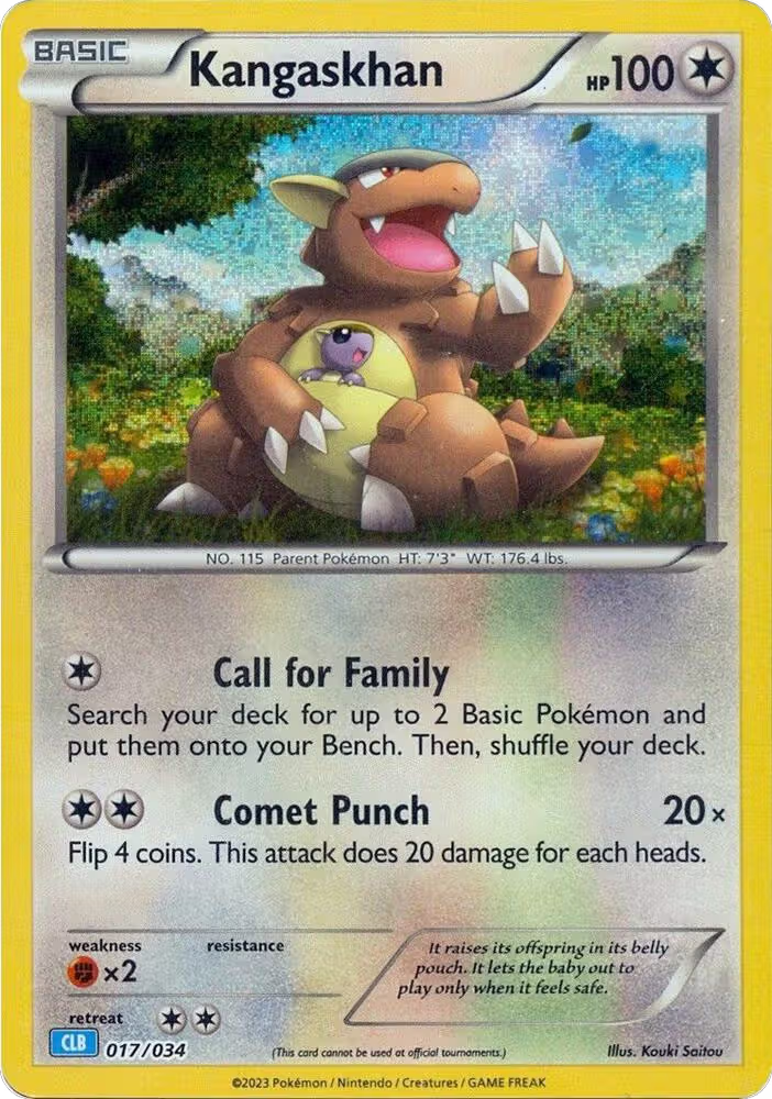Kangaskhan (017/034), Trading Card Game Classic — Pokémon card price