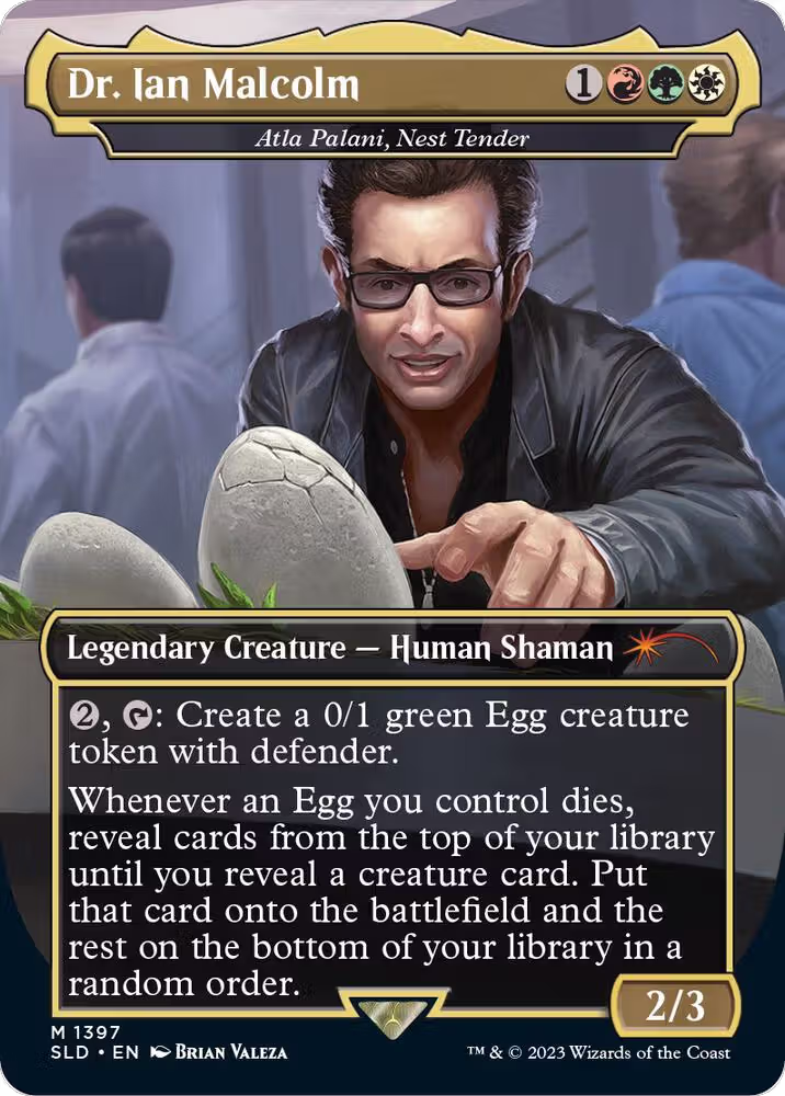 Dr. Ian Malcolm - Atla Palani, Nest Tender (1397), Secret Lair Drop Series — Magic card price