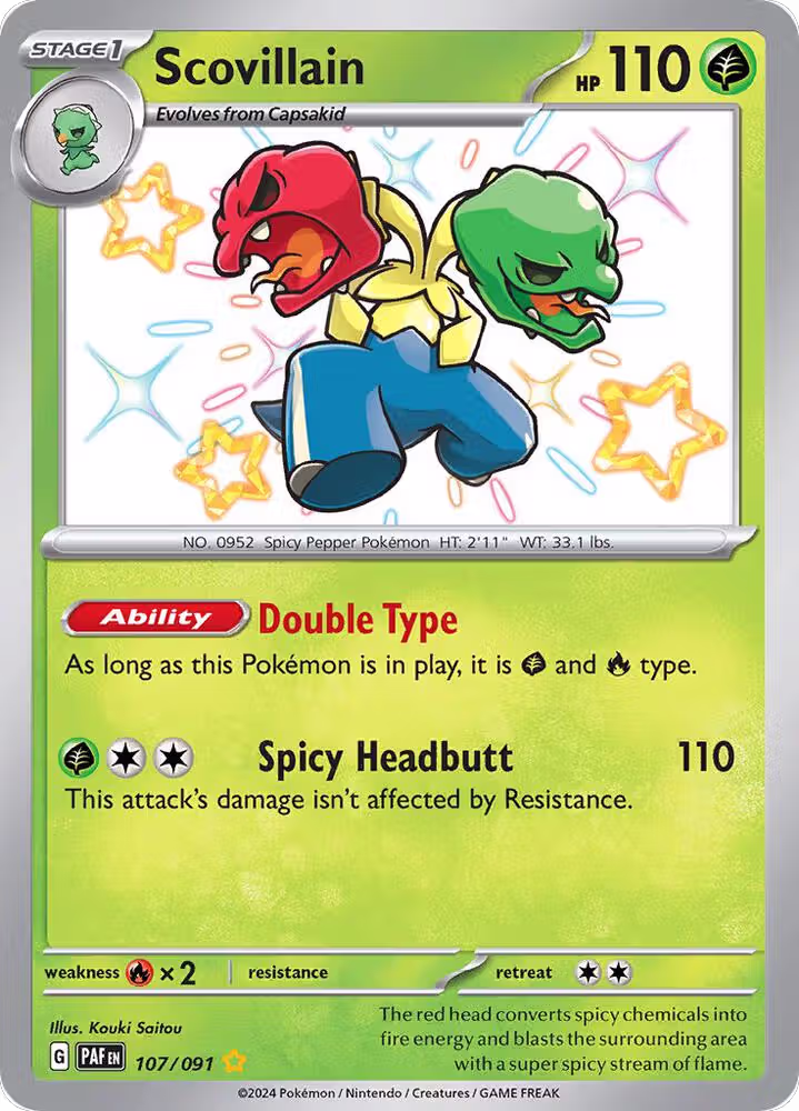 Scovillain (107/091), Paldean Fates — Pokémon card price