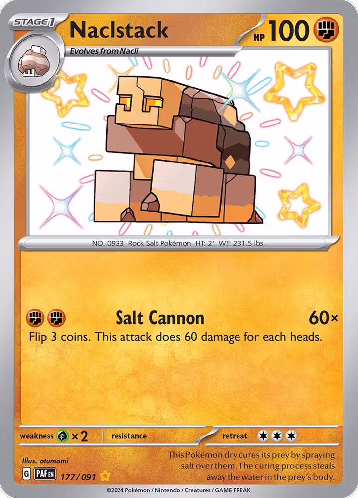 Naclstack (177/091), Paldean Fates — Pokémon card price