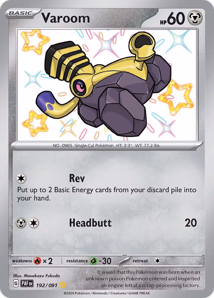 Varoom - 192/091 (192/091), Paldean Fates — Pokémon card price